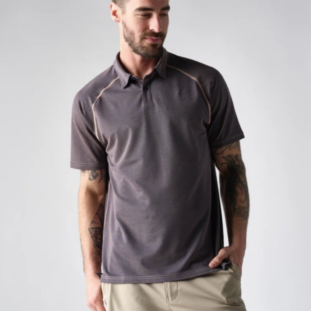 NEW Rhone Men's Delta Pique‎ Polo in Mahogany Wicking XXL